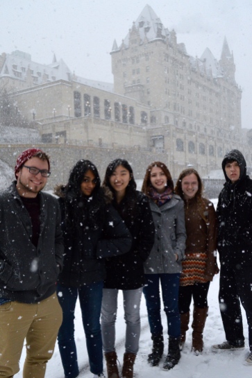 A snowy YoCo meeting at the museum!